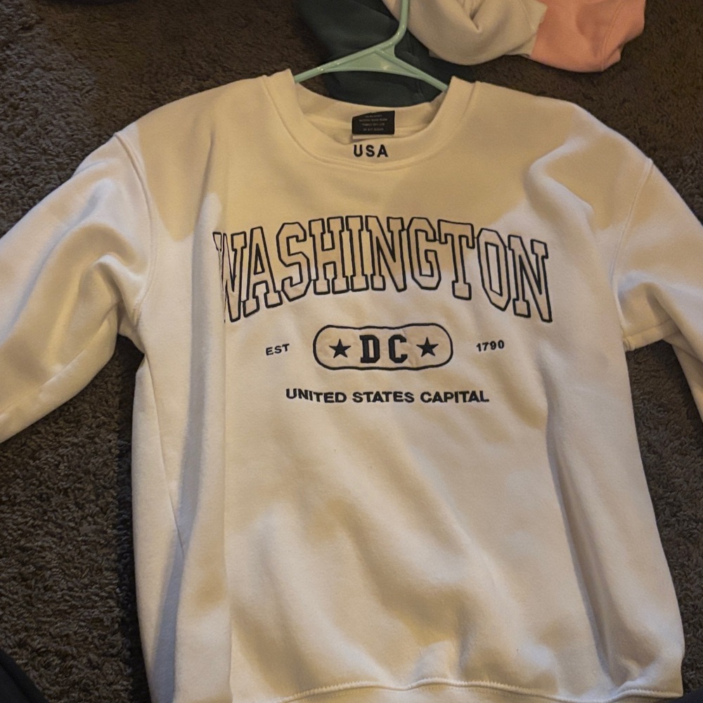 DC White Washington Sweatshirt
